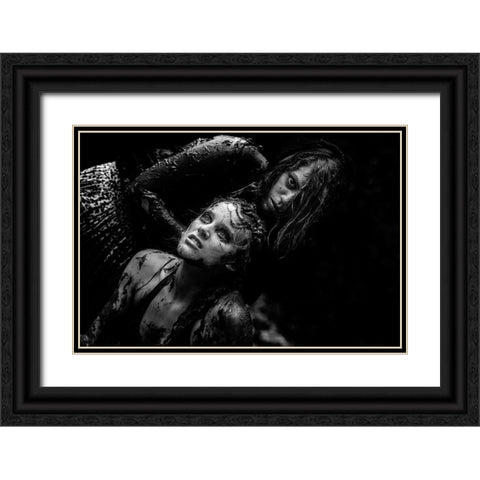 The Battle Black Ornate Wood Framed Art Print with Double Matting by Boehmer, Joe