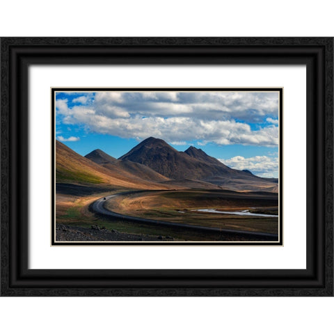 Iceland Black Ornate Wood Framed Art Print with Double Matting by Kravanja, Jure