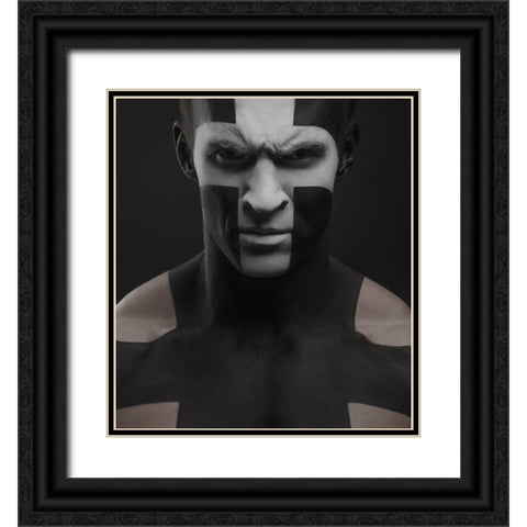 Untitled Black Ornate Wood Framed Art Print with Double Matting by Malikov, Alex
