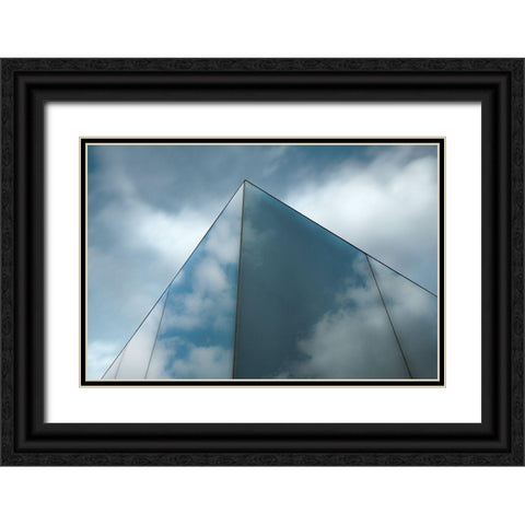 Skyreflect Black Ornate Wood Framed Art Print with Double Matting by Claes, Gilbert