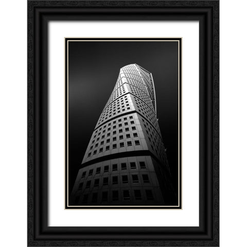 Magic Tower Black Ornate Wood Framed Art Print with Double Matting by Ioneanu, Dragos
