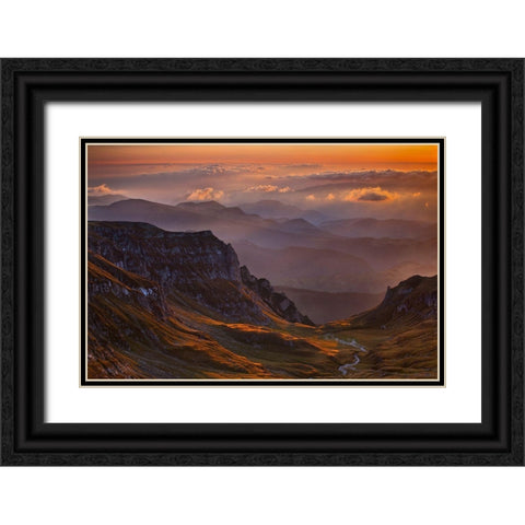 Vantage Point Black Ornate Wood Framed Art Print with Double Matting by Zsolt Andras, Szabo
