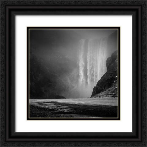 * * * Black Ornate Wood Framed Art Print with Double Matting by Loire, Herve