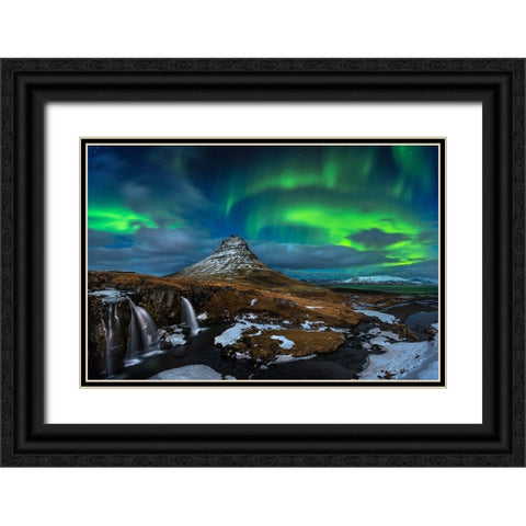 Magic Night Black Ornate Wood Framed Art Print with Double Matting by Nicholas Roemmelt, Dr.