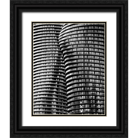 Absolute Towers Black Ornate Wood Framed Art Print with Double Matting by Shainidze, Roland