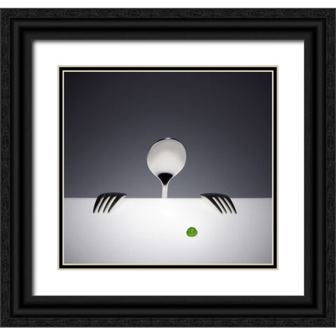 Want You... Black Ornate Wood Framed Art Print with Double Matting by De Kogel, Wieteke