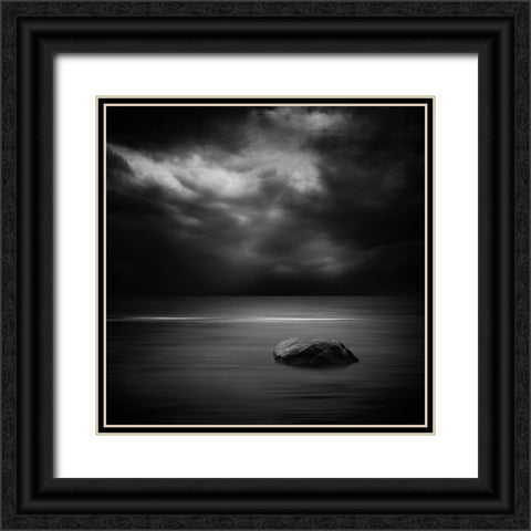 Untitled Black Ornate Wood Framed Art Print with Double Matting by Kurcens, Kaspars