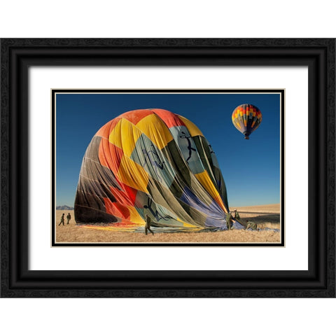 Back On Earth Black Ornate Wood Framed Art Print with Double Matting by Guillemot, Mathilde