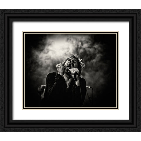 Khoma On Stage Black Ornate Wood Framed Art Print with Double Matting by Samuelsson, Anders
