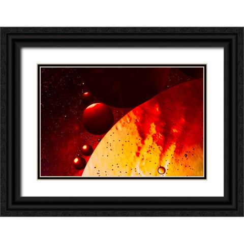 Solar Radiations Black Ornate Wood Framed Art Print with Double Matting by BRAVIN, Fabien