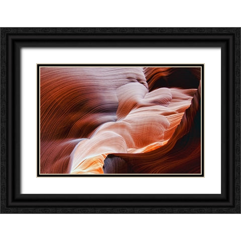 The Echo Of Time Black Ornate Wood Framed Art Print with Double Matting by J. Lee, Andrew