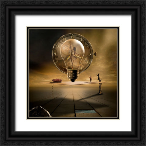 Even In The Quietest Moment Black Ornate Wood Framed Art Print with Double Matting by Pfleghart, Franziskus