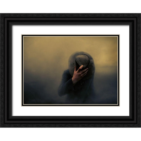 When The Going Gets Tough... Black Ornate Wood Framed Art Print with Double Matting by Larsen, Jorun