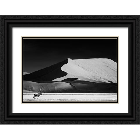 The Solitary Black Ornate Wood Framed Art Print with Double Matting by Guillemot, Mathilde
