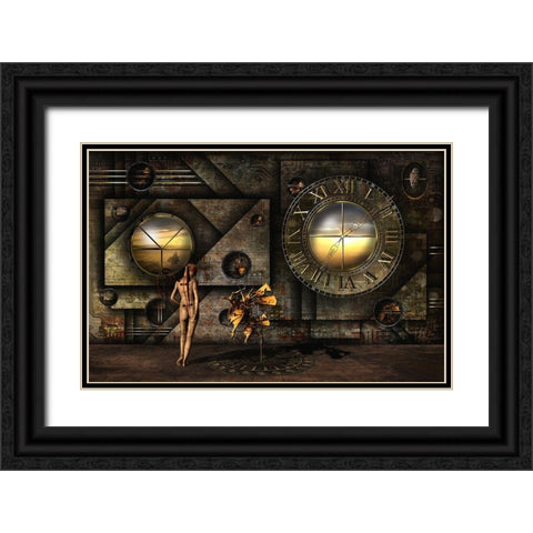 Was Salvador Here? Black Ornate Wood Framed Art Print with Double Matting by Pfleghart, Franziskus