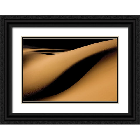 Maranjab Desert Black Ornate Wood Framed Art Print with Double Matting by Bagheri, Usef