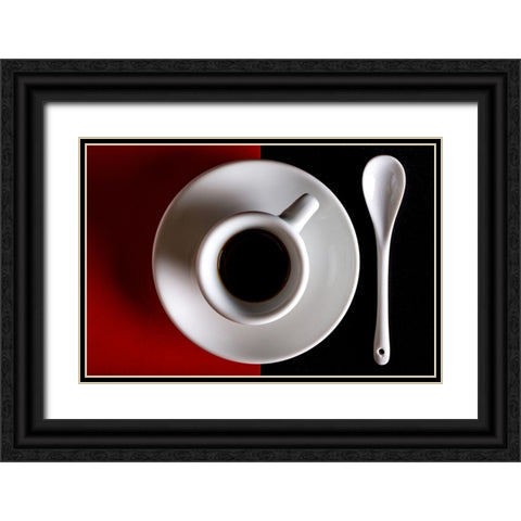 Na Tazziurell E Caffau Black Ornate Wood Framed Art Print with Double Matting by Zaccagnino, Antonio
