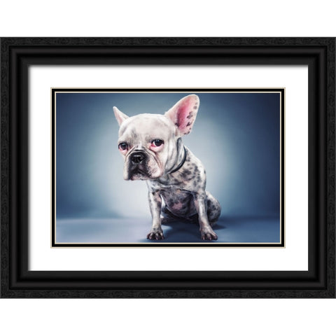 Big Head Project Black Ornate Wood Framed Art Print with Double Matting by Nachumovich, Moshe