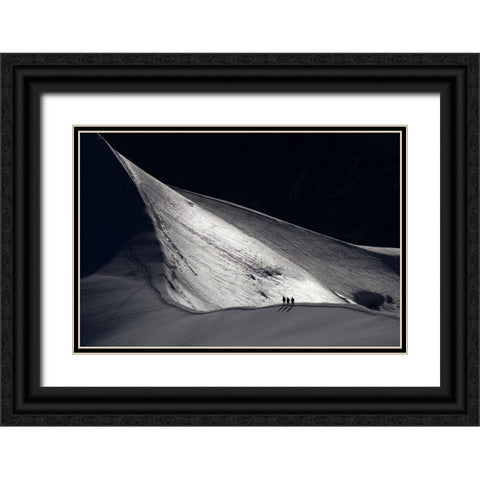 Sur La Craate Black Ornate Wood Framed Art Print with Double Matting by Giral, Colin