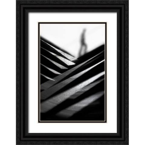 Going Nowhere Fast Black Ornate Wood Framed Art Print with Double Matting by Abrantes, Paulo