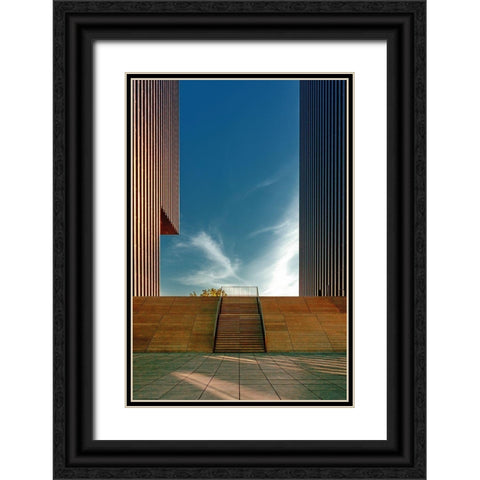 Morning Light Black Ornate Wood Framed Art Print with Double Matting by Rauwerdink, Jan