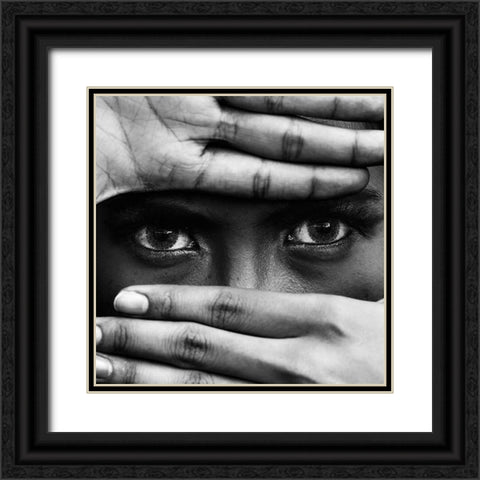 Untitled Black Ornate Wood Framed Art Print with Double Matting by Alrasyid, Ajie