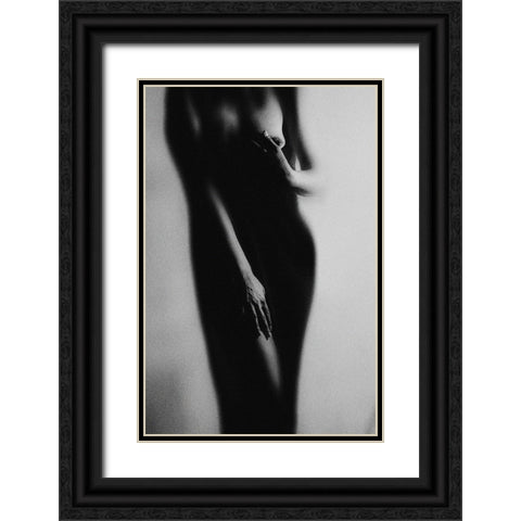 Vision Black Ornate Wood Framed Art Print with Double Matting by Marianne