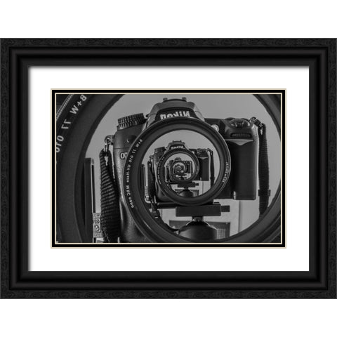 Twisted Lens Ii Black Ornate Wood Framed Art Print with Double Matting by Skilbeck, Christian