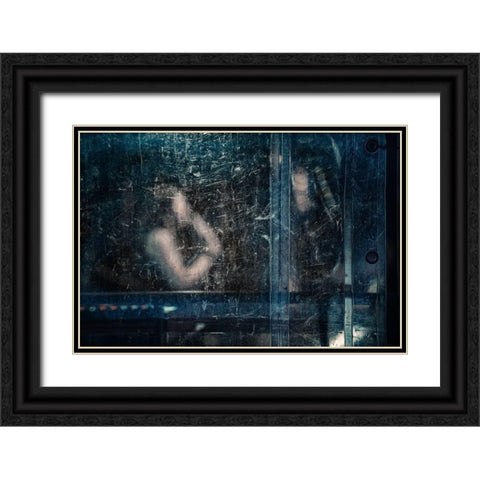 Jazz Mood Black Ornate Wood Framed Art Print with Double Matting by Guarino, Vito