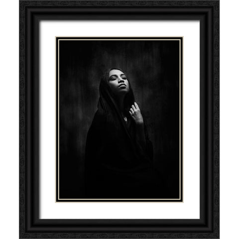 The Pieta Black Ornate Wood Framed Art Print with Double Matting by Fadhlullah, Muhammad