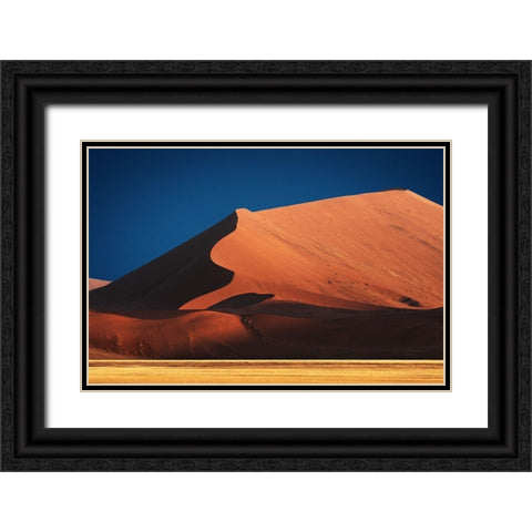 Curves In Color Black Ornate Wood Framed Art Print with Double Matting by Guillemot, Mathilde