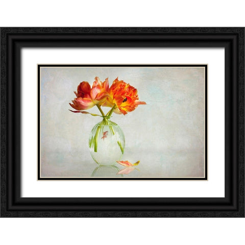 Untitled Black Ornate Wood Framed Art Print with Double Matting by Van Zaane, Alida