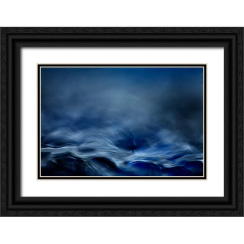 Blue Fantasy Black Ornate Wood Framed Art Print with Double Matting by Marthinussen, Willy