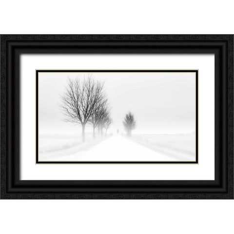 My Tiny World Black Ornate Wood Framed Art Print with Double Matting by Tuinenga, Jacob