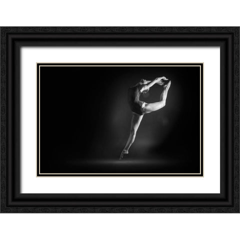 Tom Black Ornate Wood Framed Art Print with Double Matting by Nissim, Elad