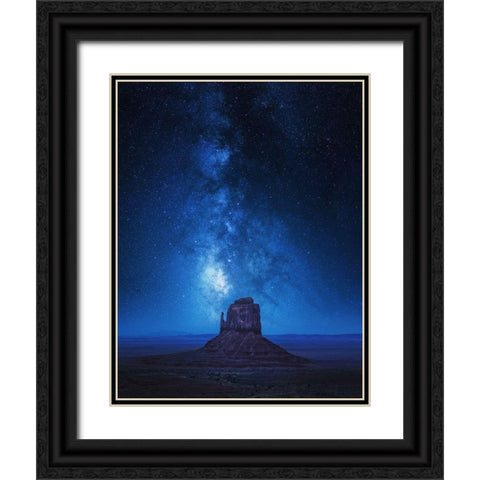 Monument Milkyway Black Ornate Wood Framed Art Print with Double Matting by Pablo De, Juan