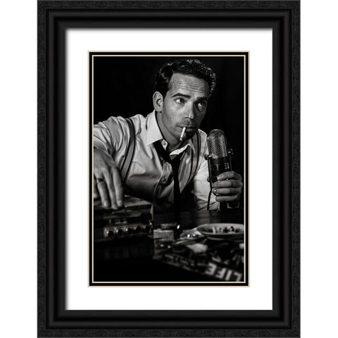 ....Good Night And Good Luck... Black Ornate Wood Framed Art Print with Double Matting by Peter Muller Photography