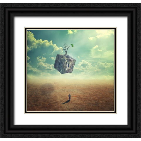 Hope Black Ornate Wood Framed Art Print with Double Matting by Mehdi Fazelbeygi, M.