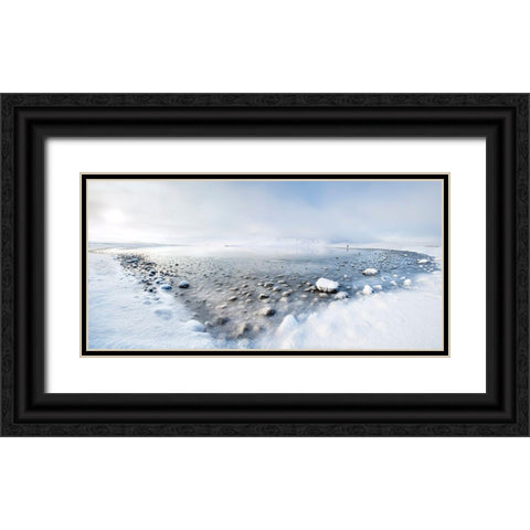 Alone In The Silence Black Ornate Wood Framed Art Print with Double Matting by Molteni, Nicola