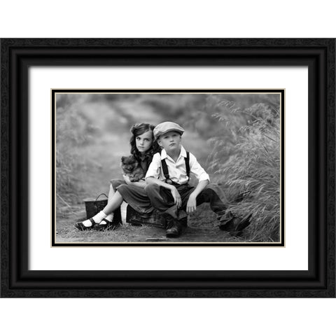 In Dreams Black Ornate Wood Framed Art Print with Double Matting by Andelman, Katie