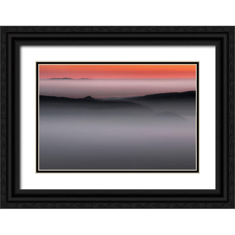 Homeland Black Ornate Wood Framed Art Print with Double Matting by Petrovic, Dragisa