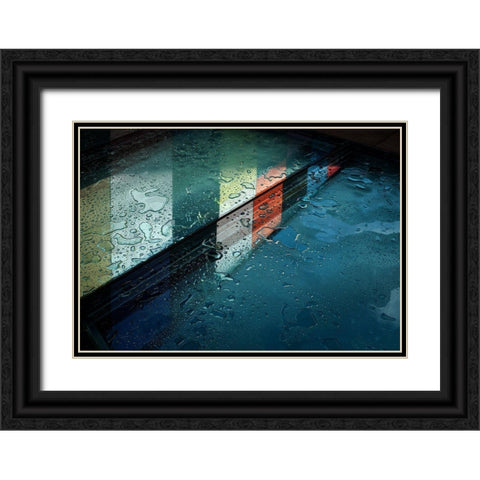 Reflections Black Ornate Wood Framed Art Print with Double Matting by Van Maastricht, Henk