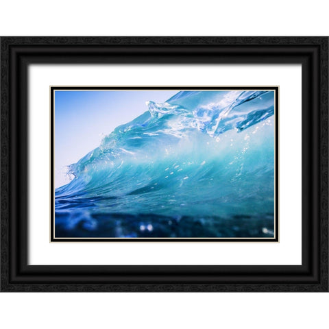Glass Wave Black Ornate Wood Framed Art Print with Double Matting by Firsov, Arti