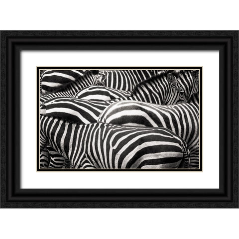 Together Black Ornate Wood Framed Art Print with Double Matting by De Hoog, Roelof