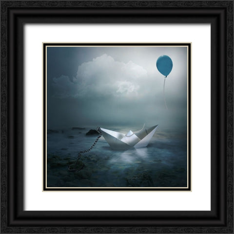 Without Choice Black Ornate Wood Framed Art Print with Double Matting by Simongulashvili, Natalia