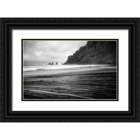 Vik Trails Black Ornate Wood Framed Art Print with Double Matting by Klemensak, Tomaz