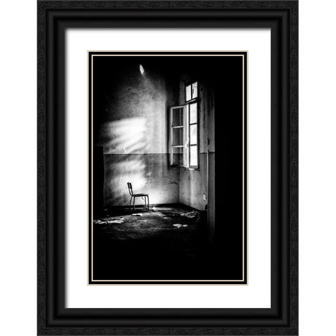 Speaks True-Who Speaks Shadows Black Ornate Wood Framed Art Print with Double Matting by Milovich, Traven