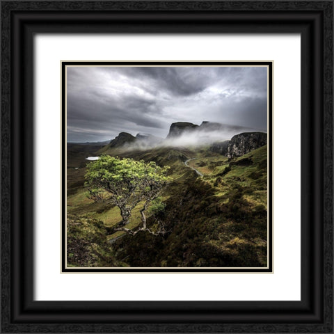 Quirange Black Ornate Wood Framed Art Print with Double Matting by Thorberntsson, Claes