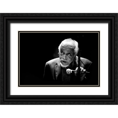 Jazz Black Ornate Wood Framed Art Print with Double Matting by Simoes, Goncalo