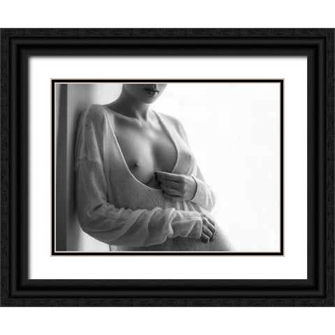 Untitled Black Ornate Wood Framed Art Print with Double Matting by Shevchenko, Yuri